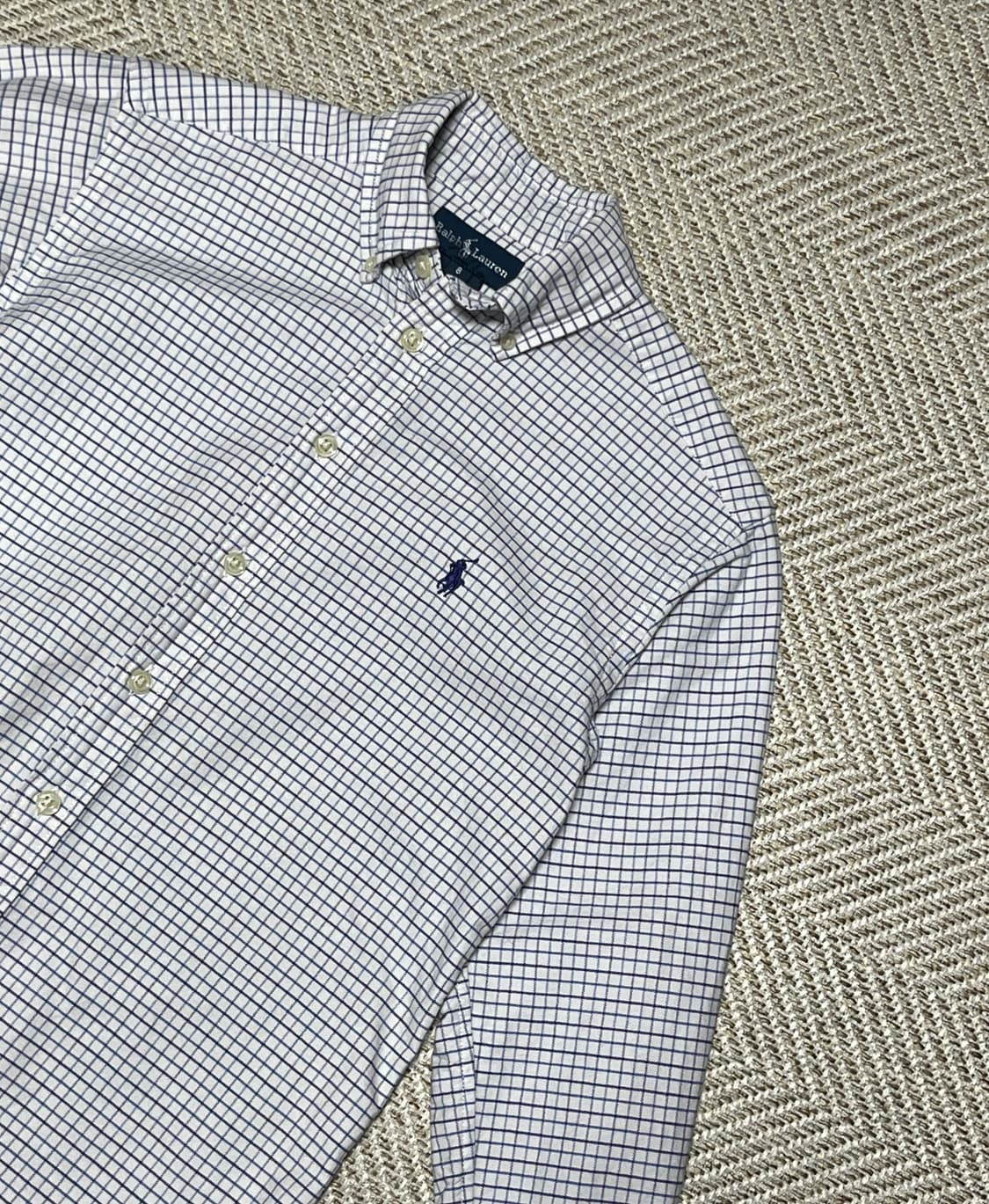폴로랄프로렌 다탄 체크 크롭 셔츠 남방 8사이즈 상품이미지7