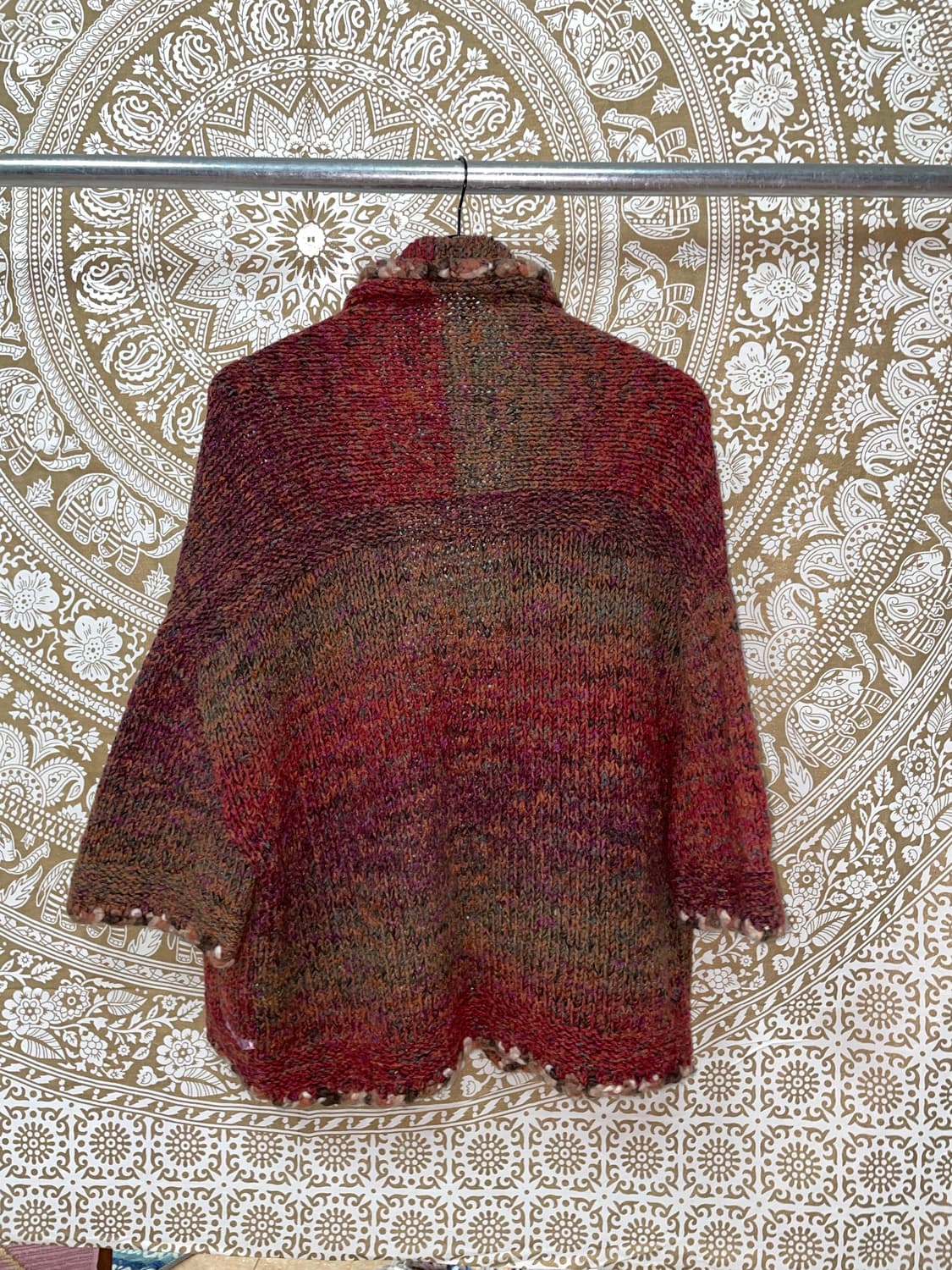 썰스데이아일랜드 자수 7부 오픈 가디건  상품이미지6