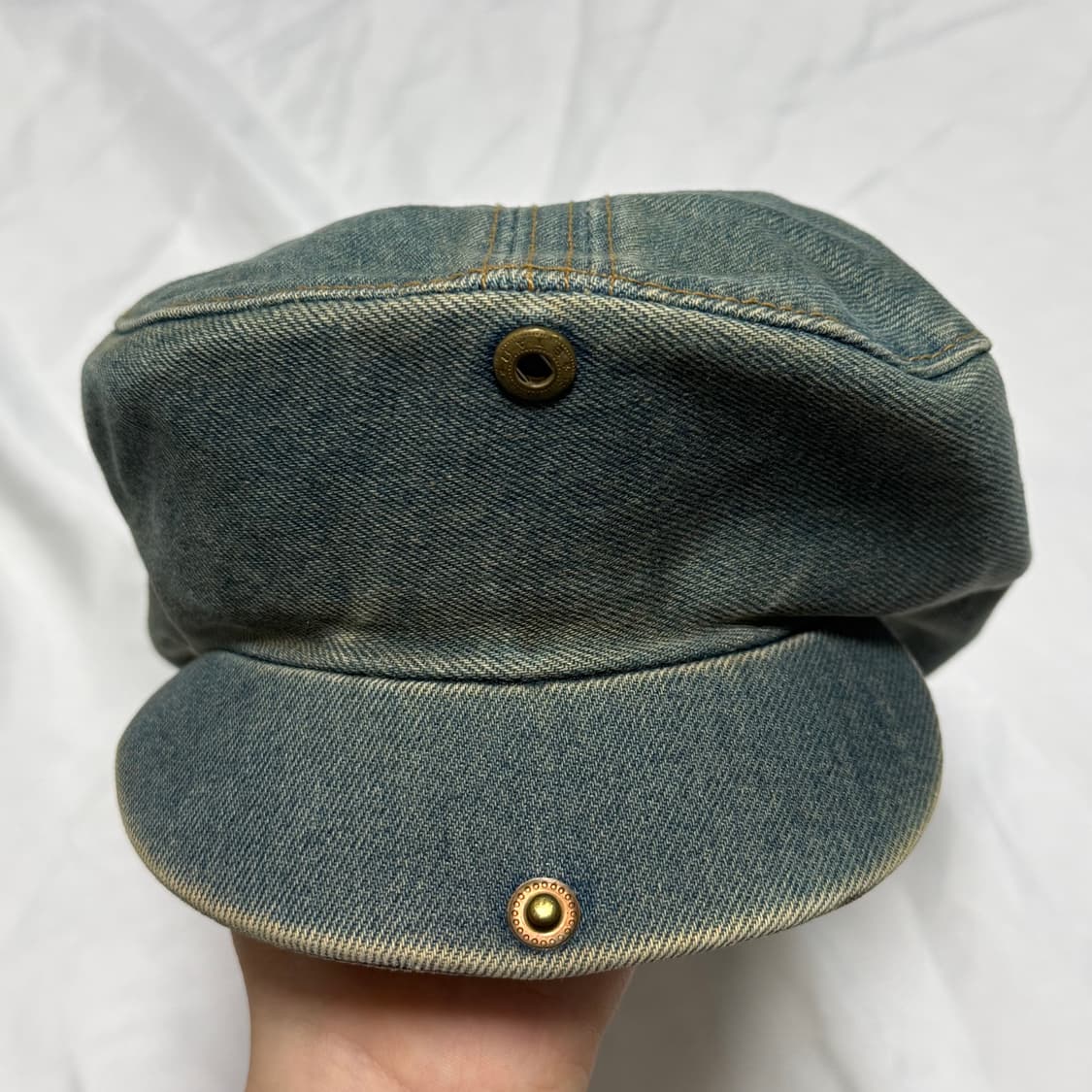 y2k 빈티지 청데님 헌팅캡 모자 상품이미지3