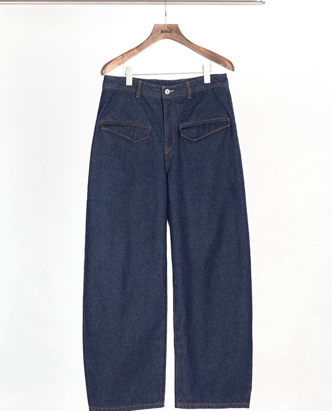 aieul 커브드 진 인디고 46size 상품이미지1
