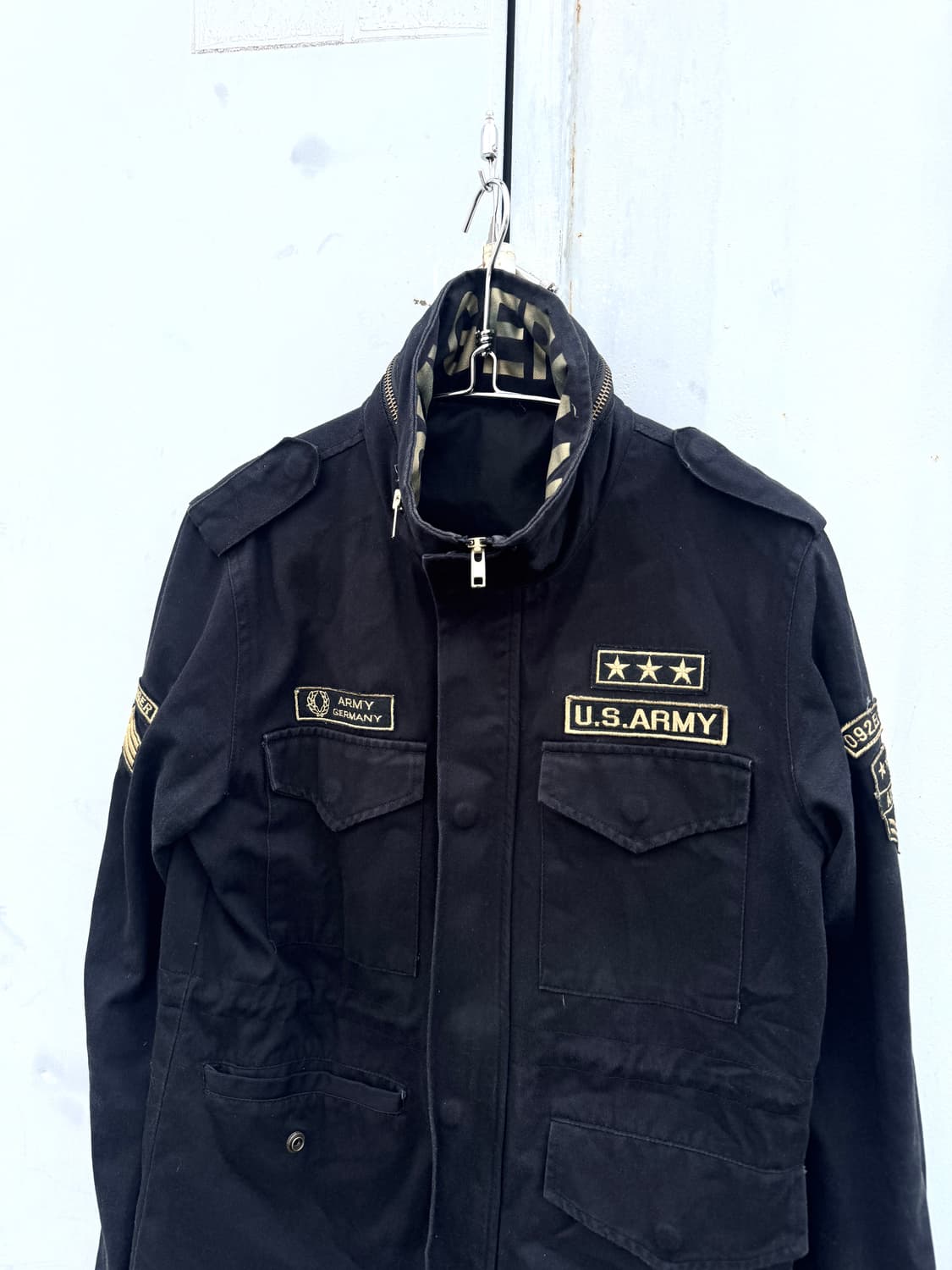 블랙 패치 필드 자켓 상품이미지3