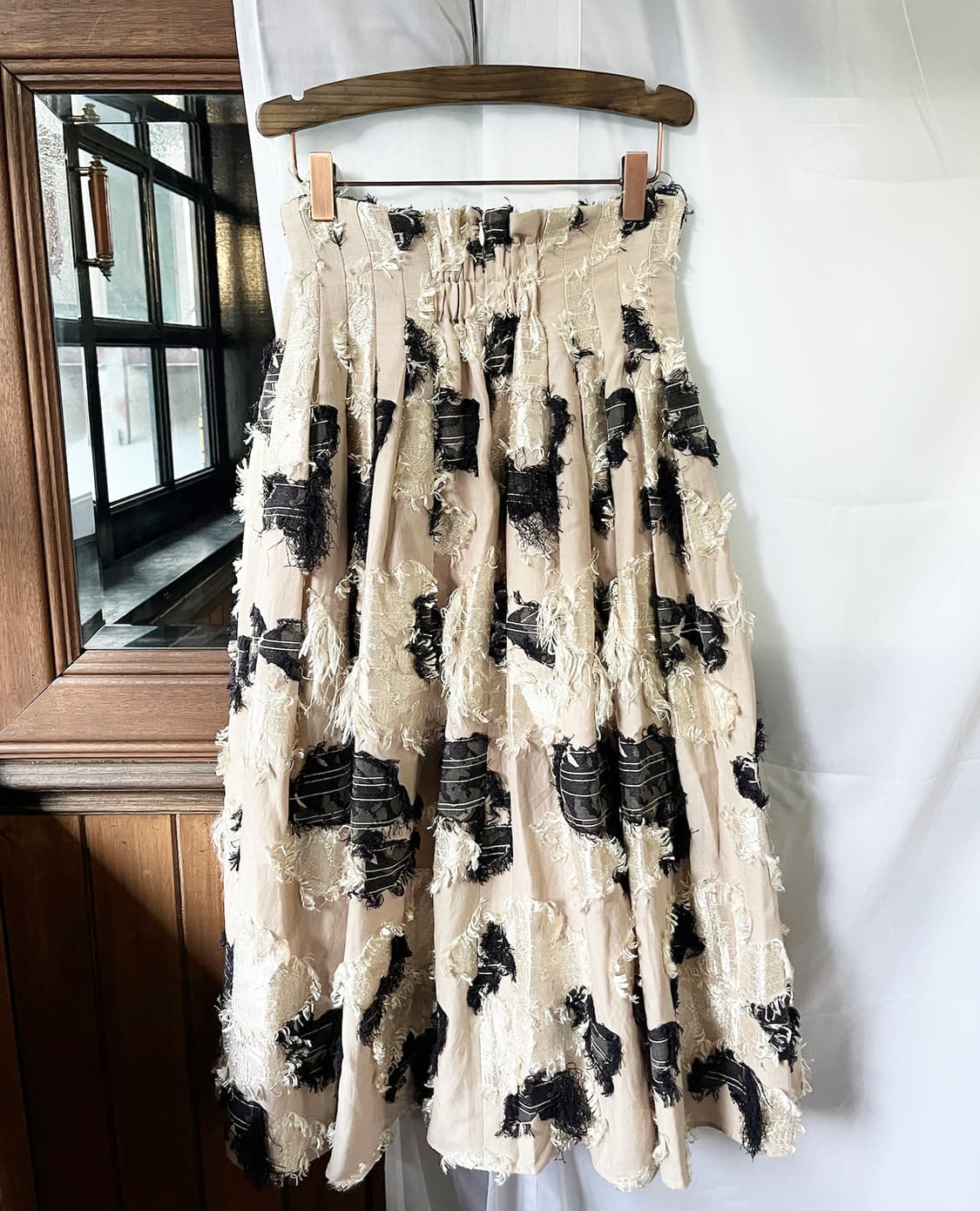 FREY I.D jacquard fringe midi skirt 상품이미지7