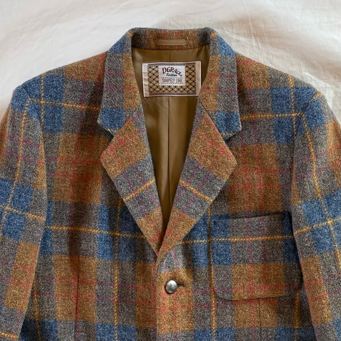 (여55-66) 90s Harris Tweed 싱글 3B 자켓 상품이미지2