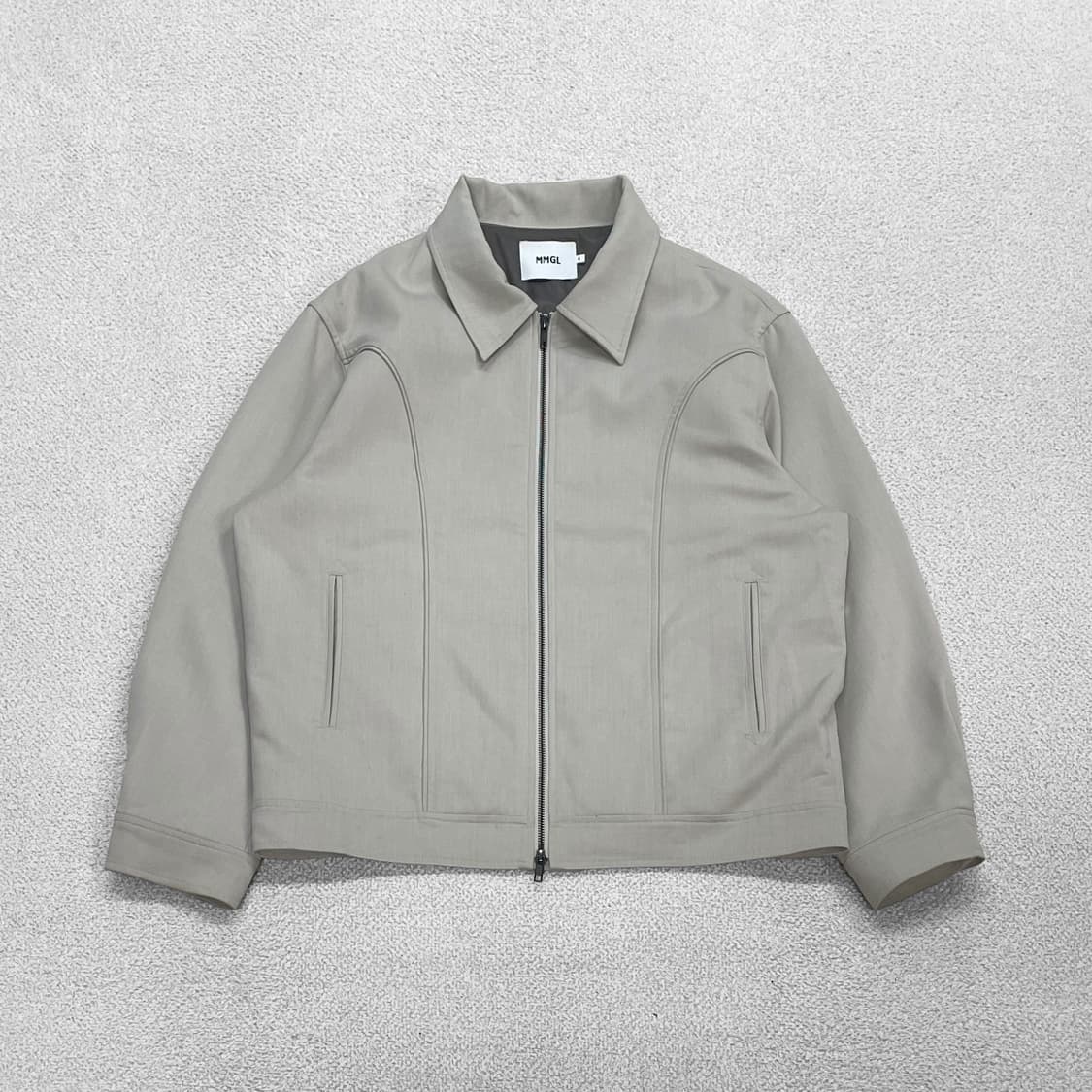 MMGL 미니멀 블루종 워크자켓 아이보리 상품이미지1