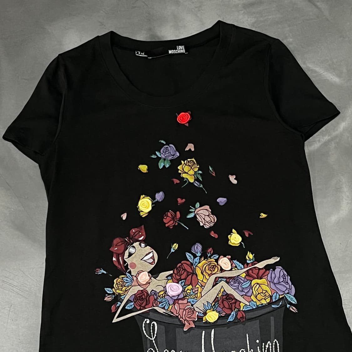  모스키노 플라워 큐빅 반팔티 y16047 상품이미지3