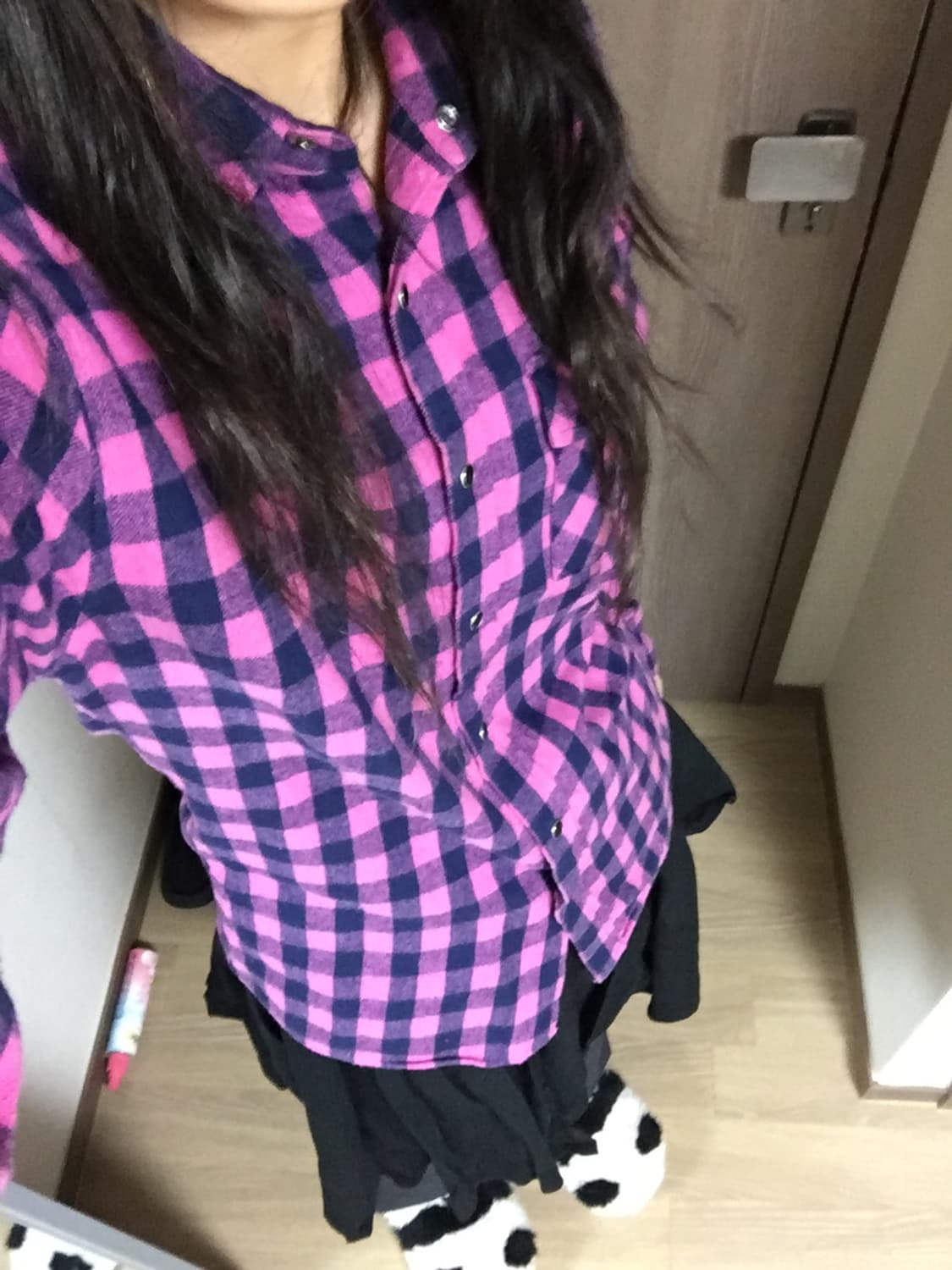 빈티지 체크 셔츠 상품이미지3