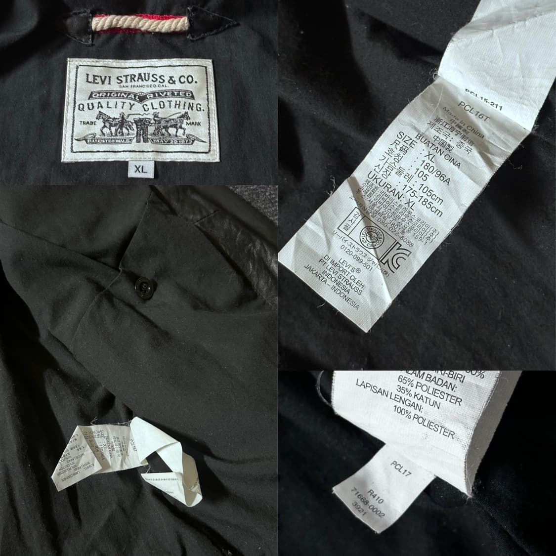 Levis 리바이스 램스킨 레더 가죽자켓   상품이미지6