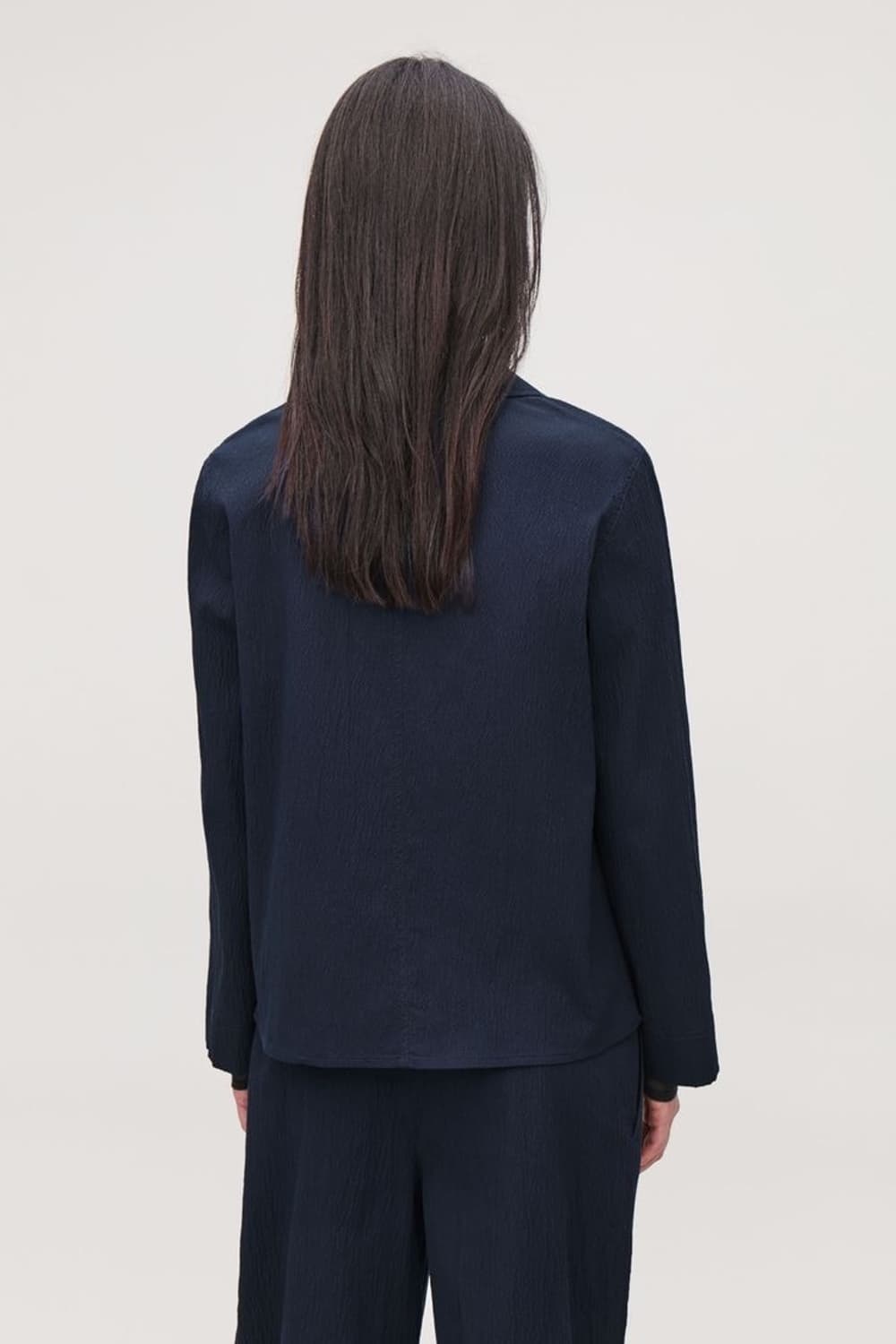 코스 네이비 시어서커 자켓  상품이미지2