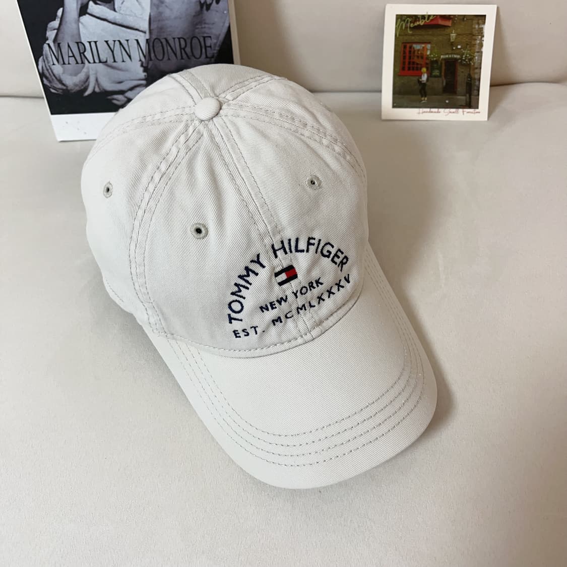 [정품] 타미 아이보리 아치형 로고 모자 상품이미지1