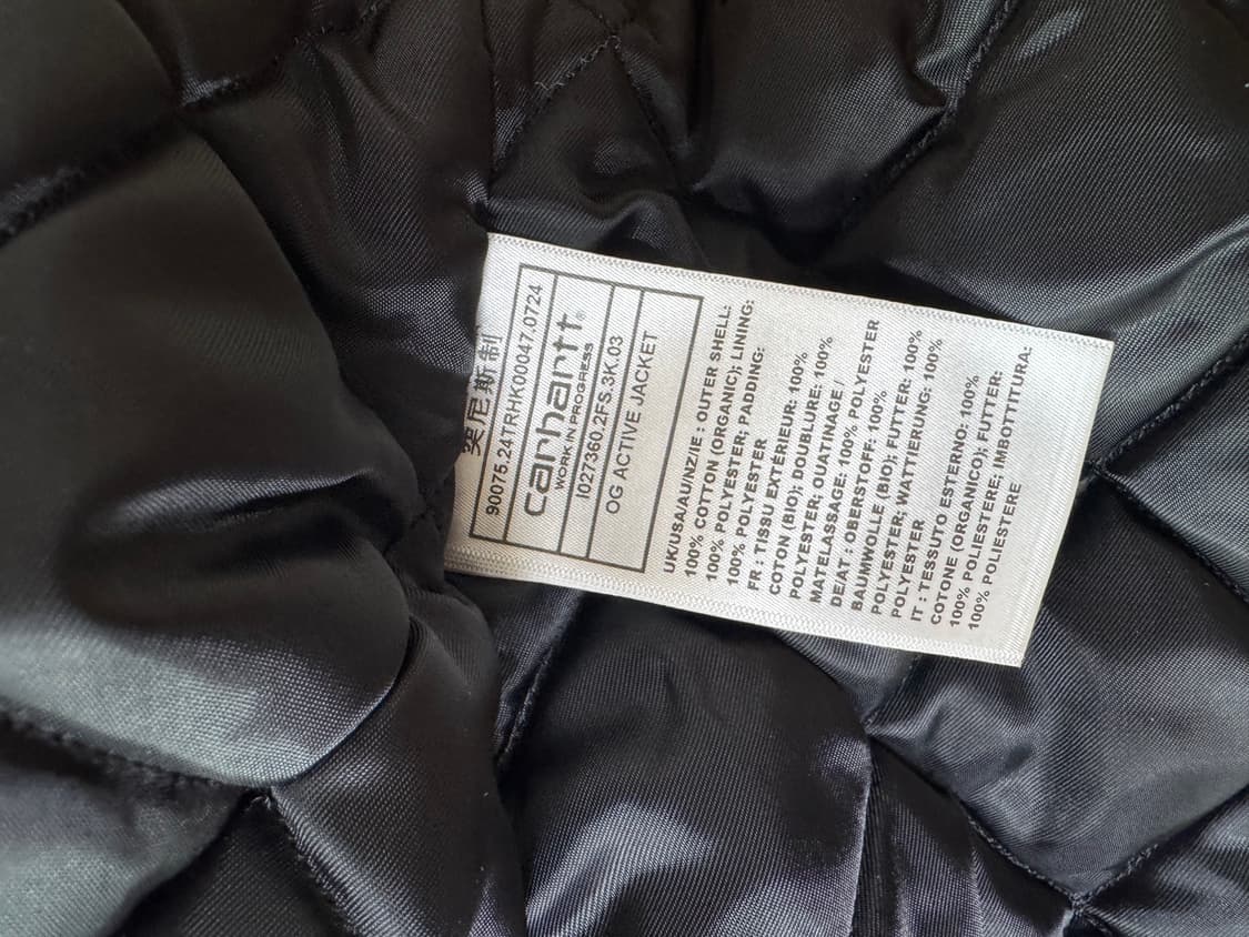 칼하트윕 OG엑티브자켓 베이지 M사이즈 상품이미지6