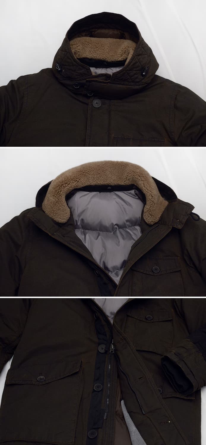 미착용) 시리즈 사우스폴 리서처 구스다운 롱패딩 파카 (100) 상품이미지4