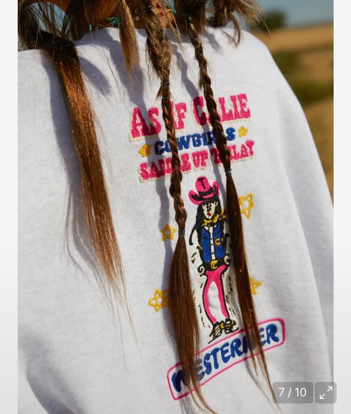 에즈이프캘리 웨스턴 쇼 맨투맨 멜란지그레이 상품이미지5