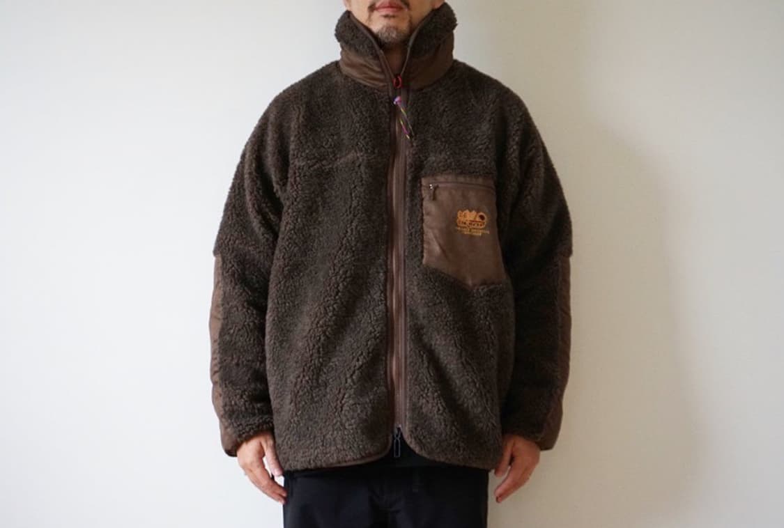 이즈네스 Is-ness 23aw THM FLEECE 자켓 브라운 L 상품이미지7