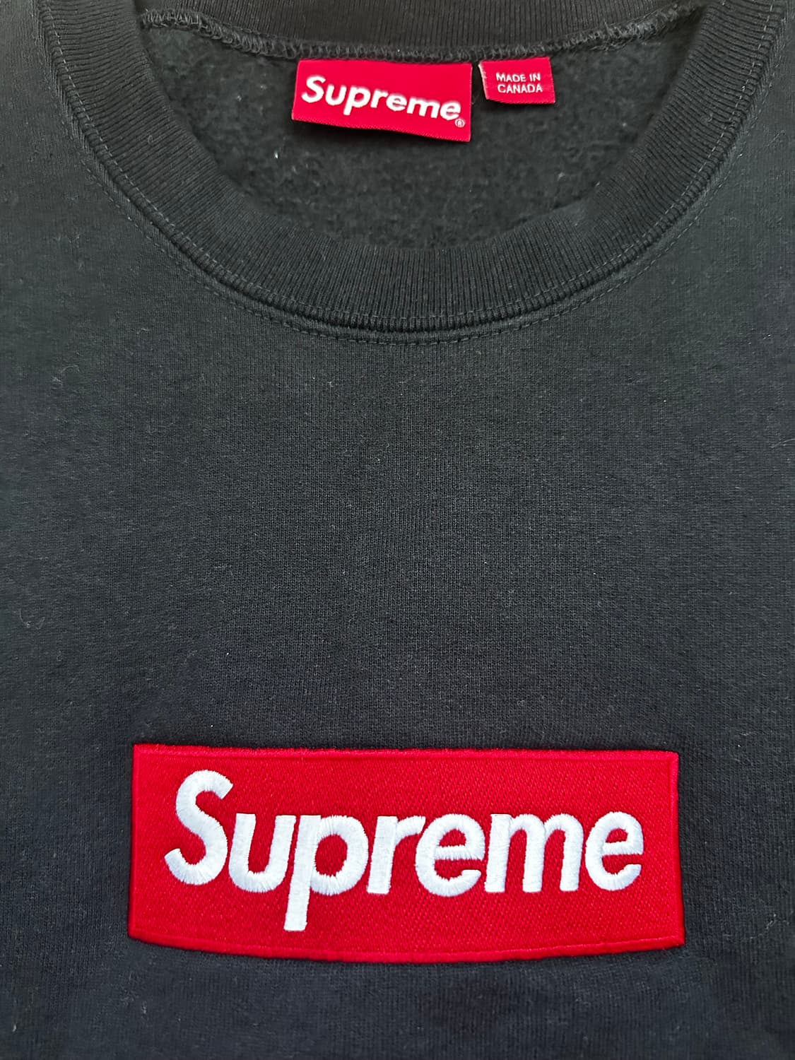 슈프림 박스로고 크루넥 블랙 - 22FW SIZE L 상품이미지2