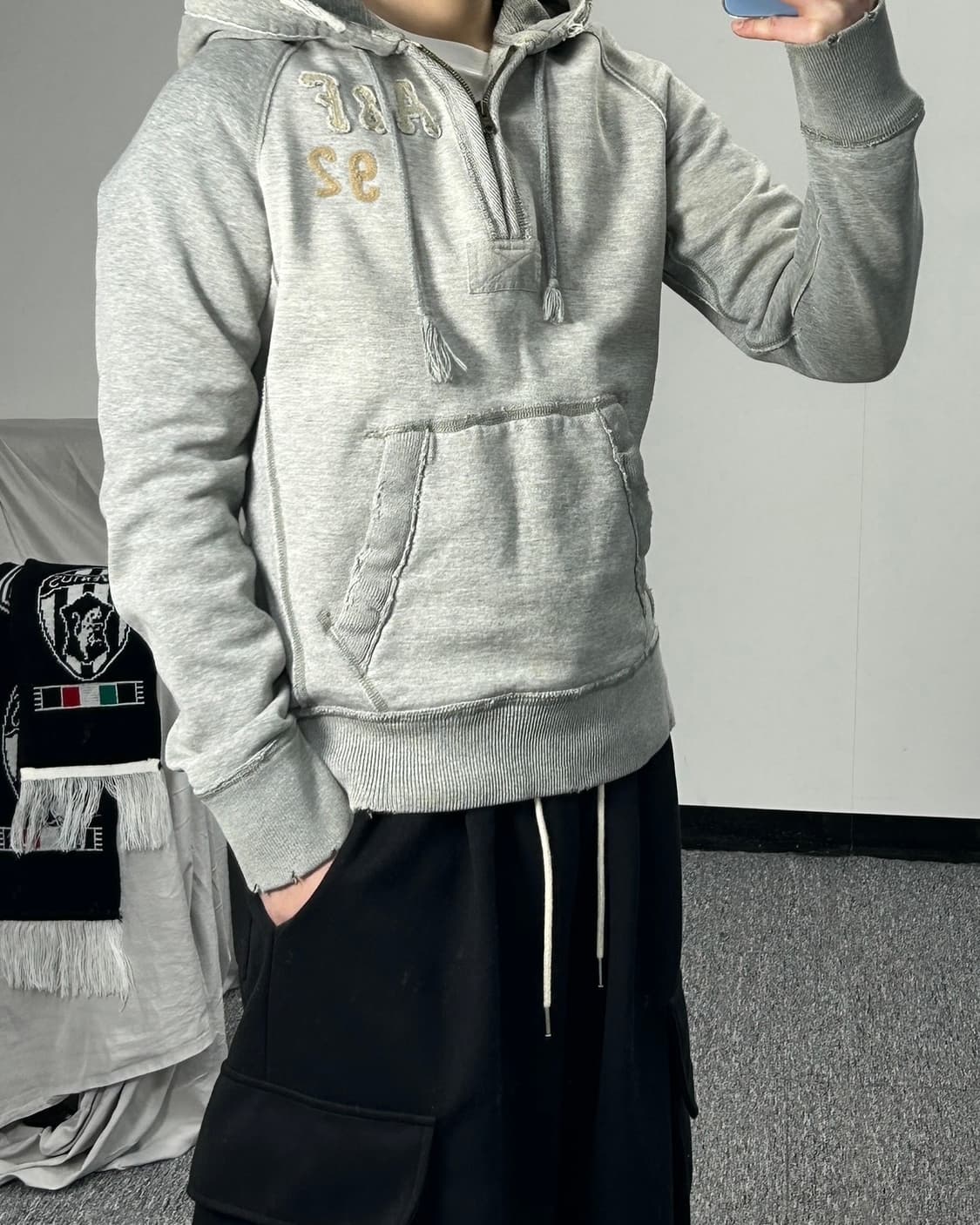 아베크롬비 빈티지 패치로고 후드티 상품이미지2