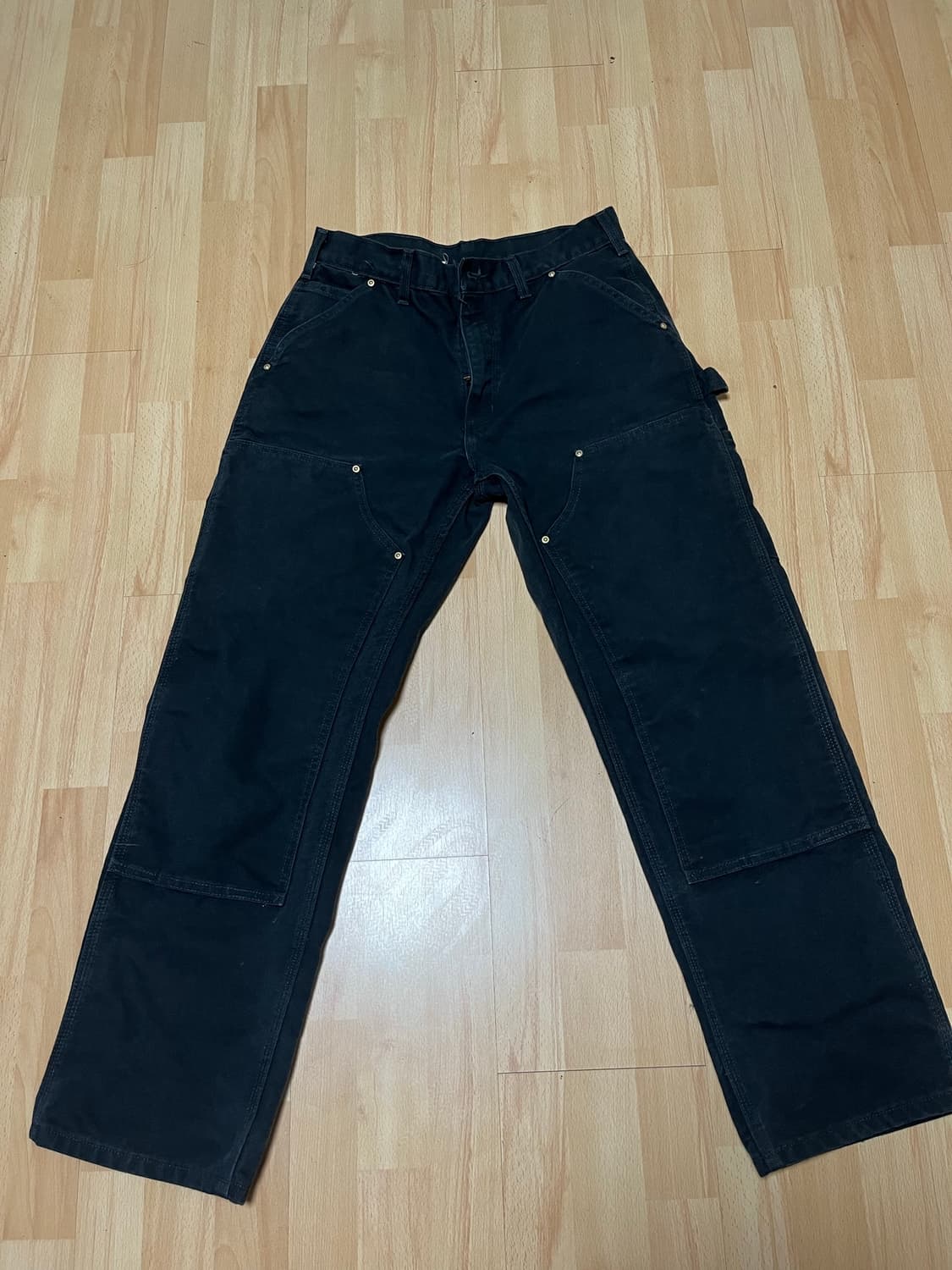 31x30 칼하트 더블니 블랙 B01 BLK 빈티지 상품이미지1