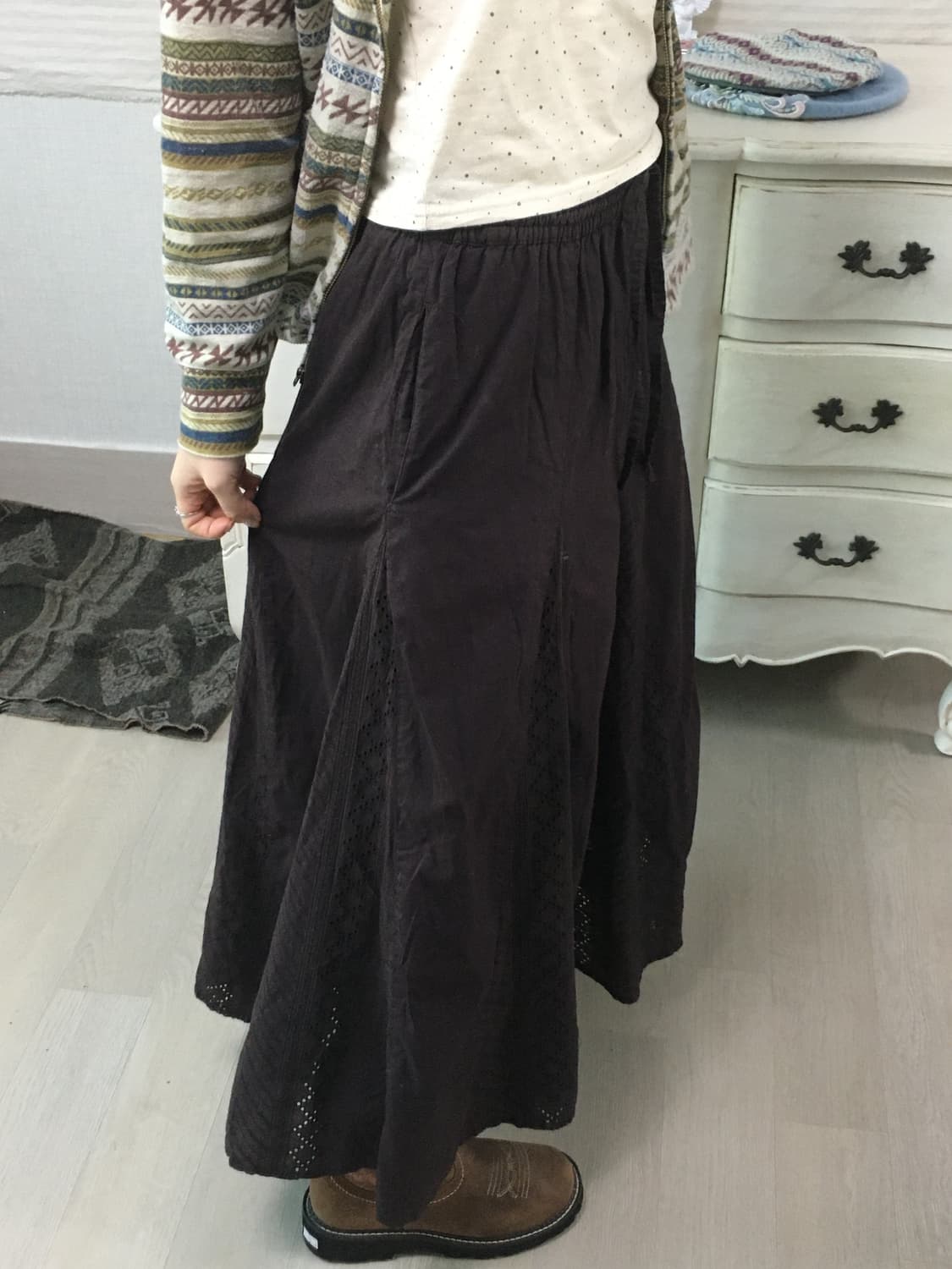 jpn vintage deep purple brown punchingsk 상품이미지1