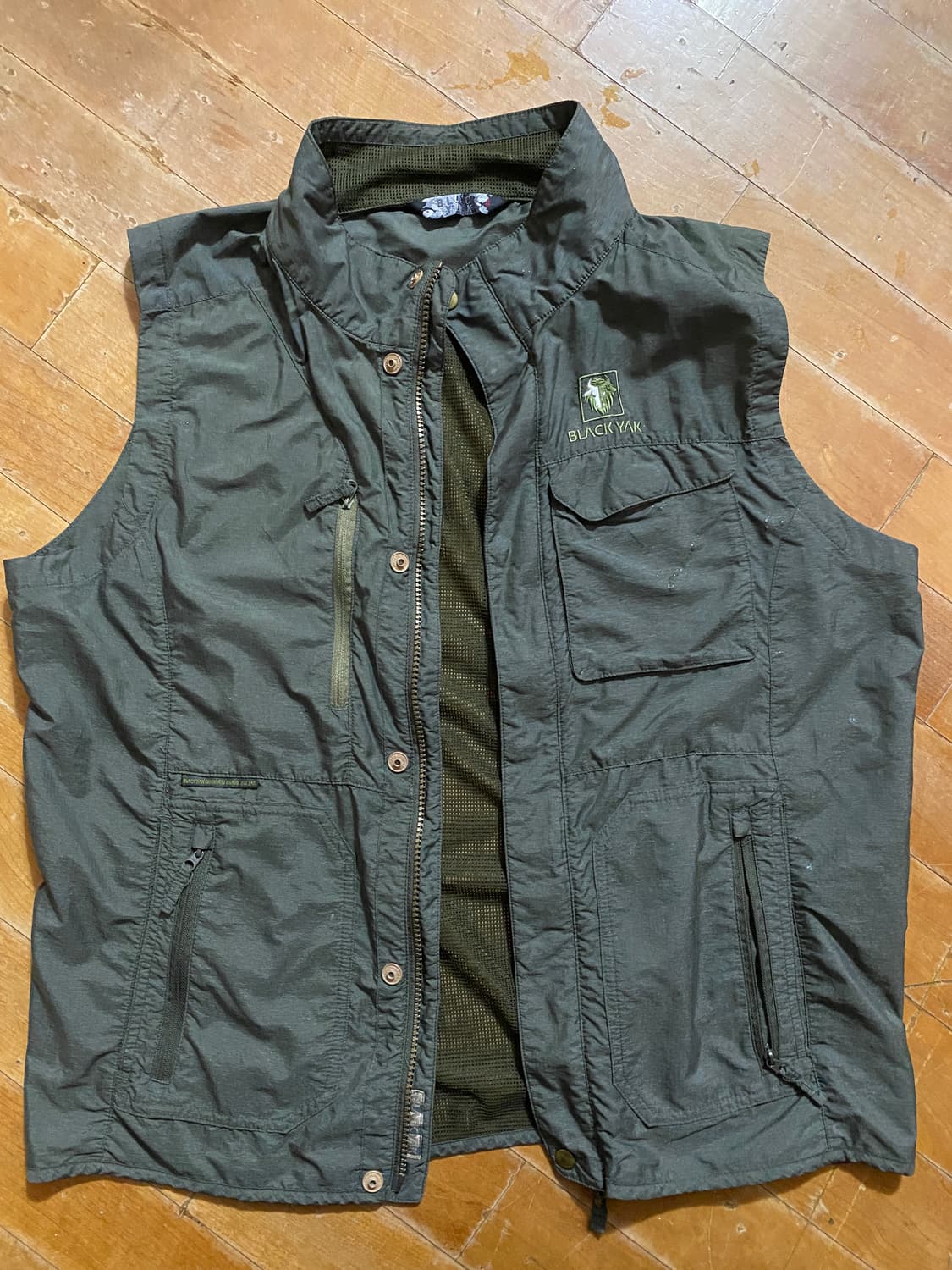 블랙야크 남성 카키 조끼 L 상품이미지1