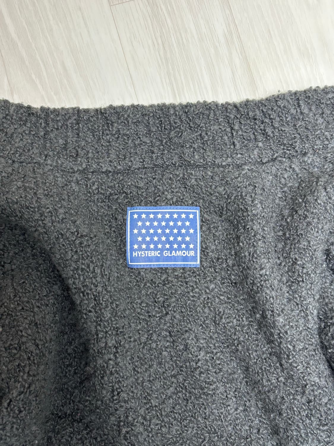 히스테릭글래머 90s 스타태그 스트라이프 울 니트 가디건  상품이미지4