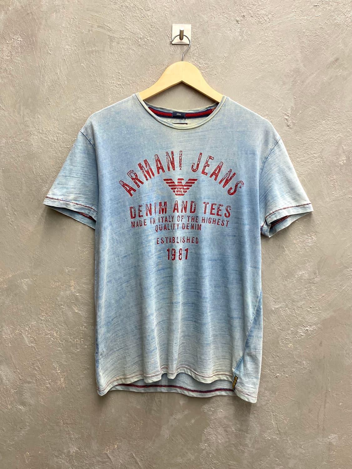 [XL] Armani Jeans 아르마니 진스 페이딩 반팔 티셔츠 상품이미지1