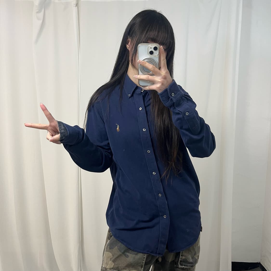 Polo Ralph Lauren Navy Shirt 상품이미지2