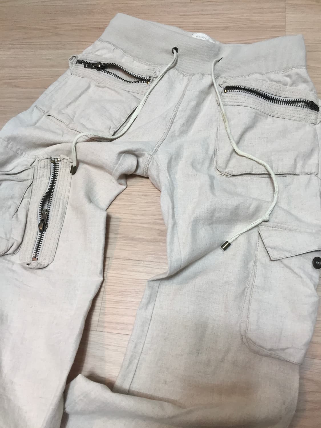 일본 빈티지 펑크 부츠컷 아이보리 팬츠 상품이미지6