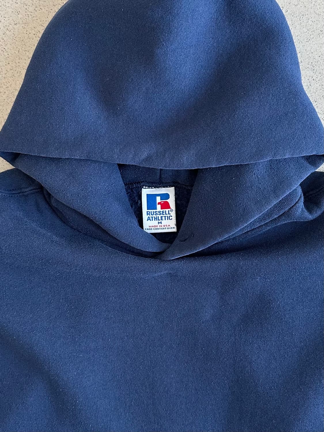 90s 빈티지 러셀 후드 네이비 M USA 상품이미지7