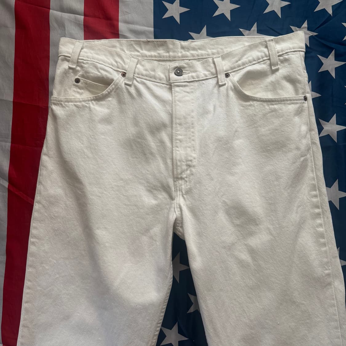 [70~80s] Levi's 리바이스 오렌지탭 화이트 데님 팬츠 -3 상품이미지2