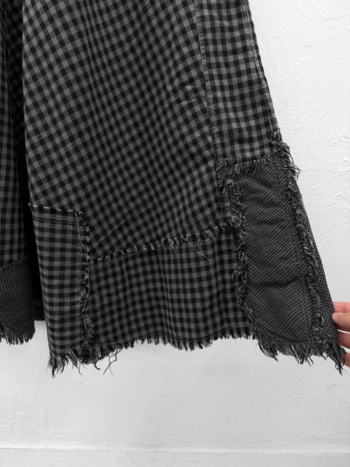 ozone rocks 컷오프 체크 플레어 스커트 상품이미지4