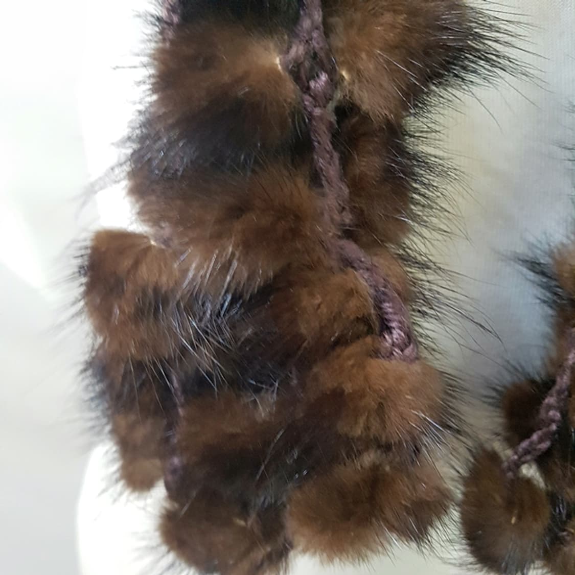 리얼 밍크 모피 방울 머플러 상품이미지3