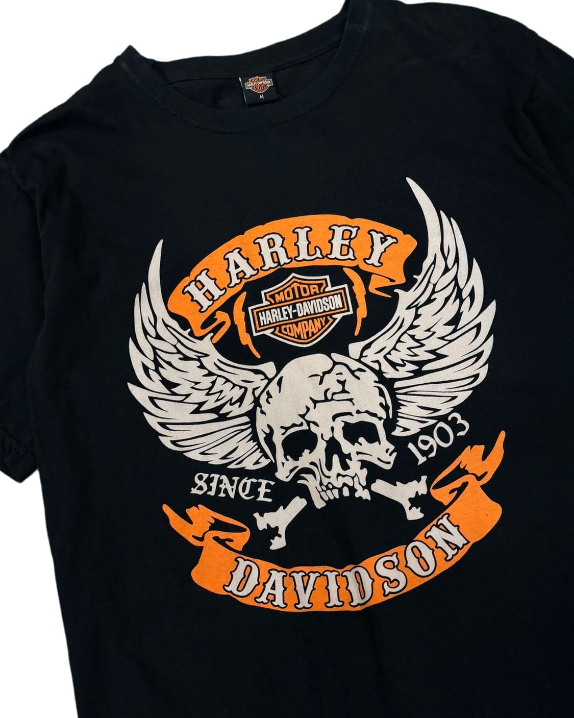 할리데이비슨 스컬 프린팅 반팔티 상품이미지3
