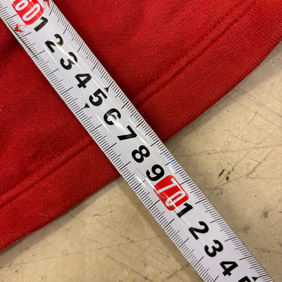 아르마니 익스체인지 빅로고 레드 맨투맨 상품이미지4