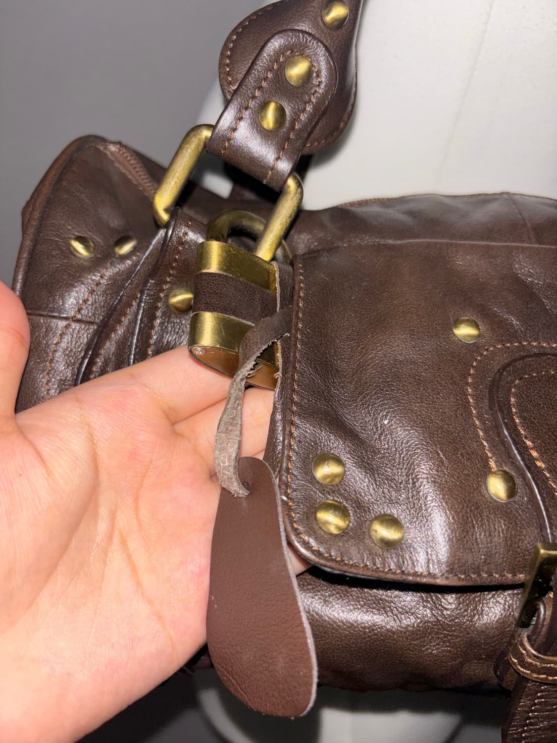 Vintage brown shoulder bag 상품이미지3