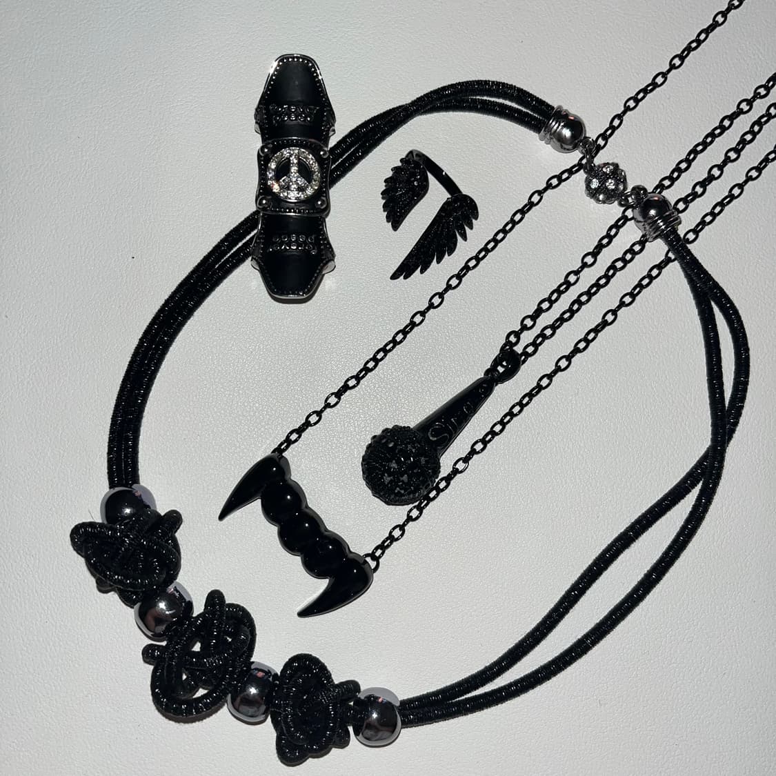 빈티지 악세서리 목걸이 팔찌 반지 펑크 락시크 십자가 해골 상품이미지3