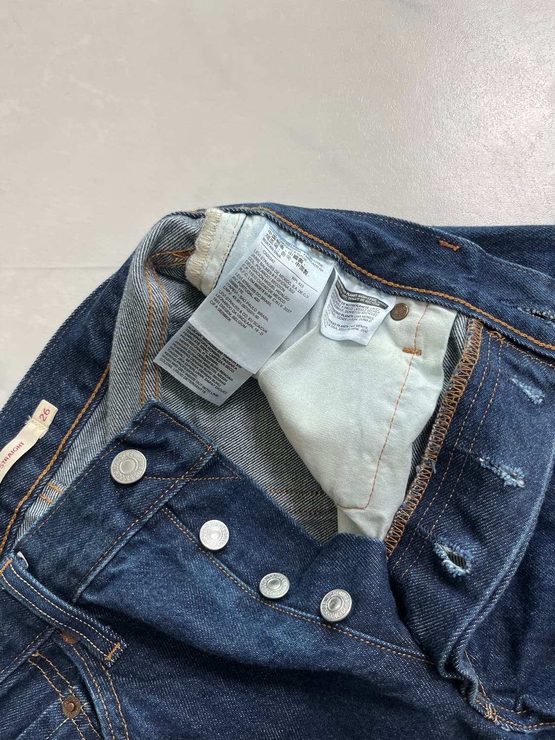 리바이스 립케이지 스트레이트 W26 L32 상품이미지3