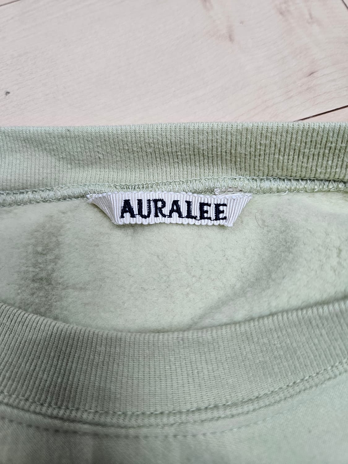 오라리 엘라스틱 하이 게이지 맨투맨 스웻셔츠 상품이미지4