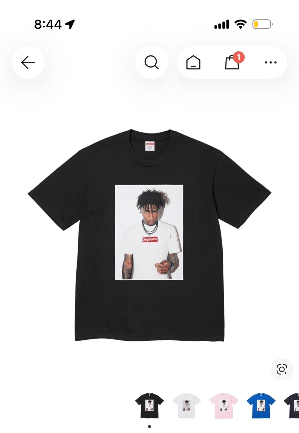 슈프림 NBA 영보이 티셔츠 블랙 - 23FW (교신가능)  상품이미지1