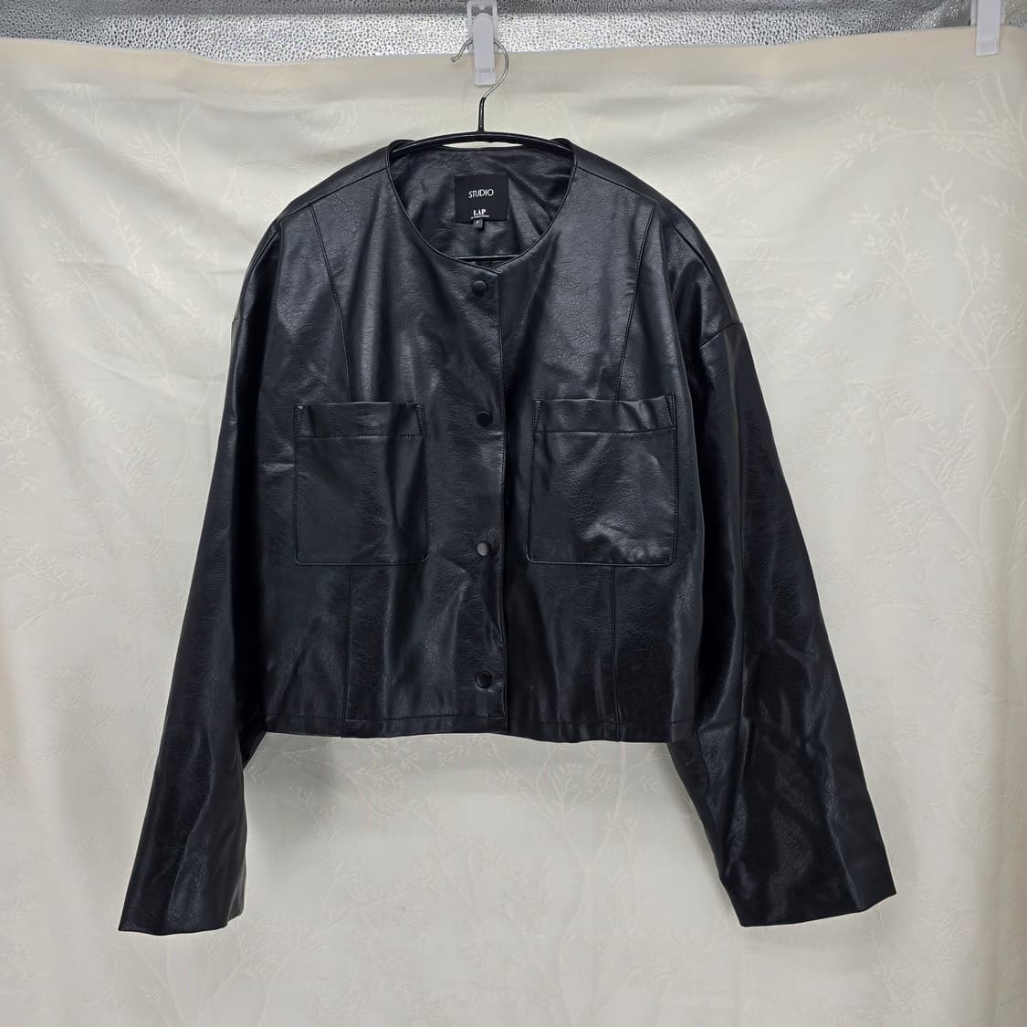 스튜디오 랩 블랙 레더 자켓 L 사이즈 상품이미지1