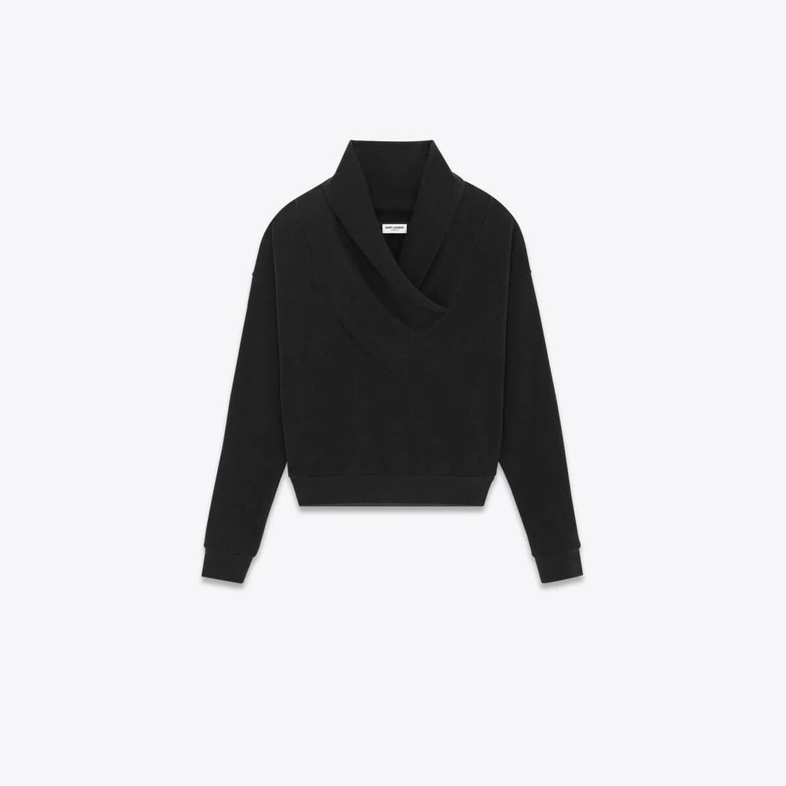 [차은우님 착용] 생로랑 23AW 컬렉션 숄카라 탑 상품이미지5