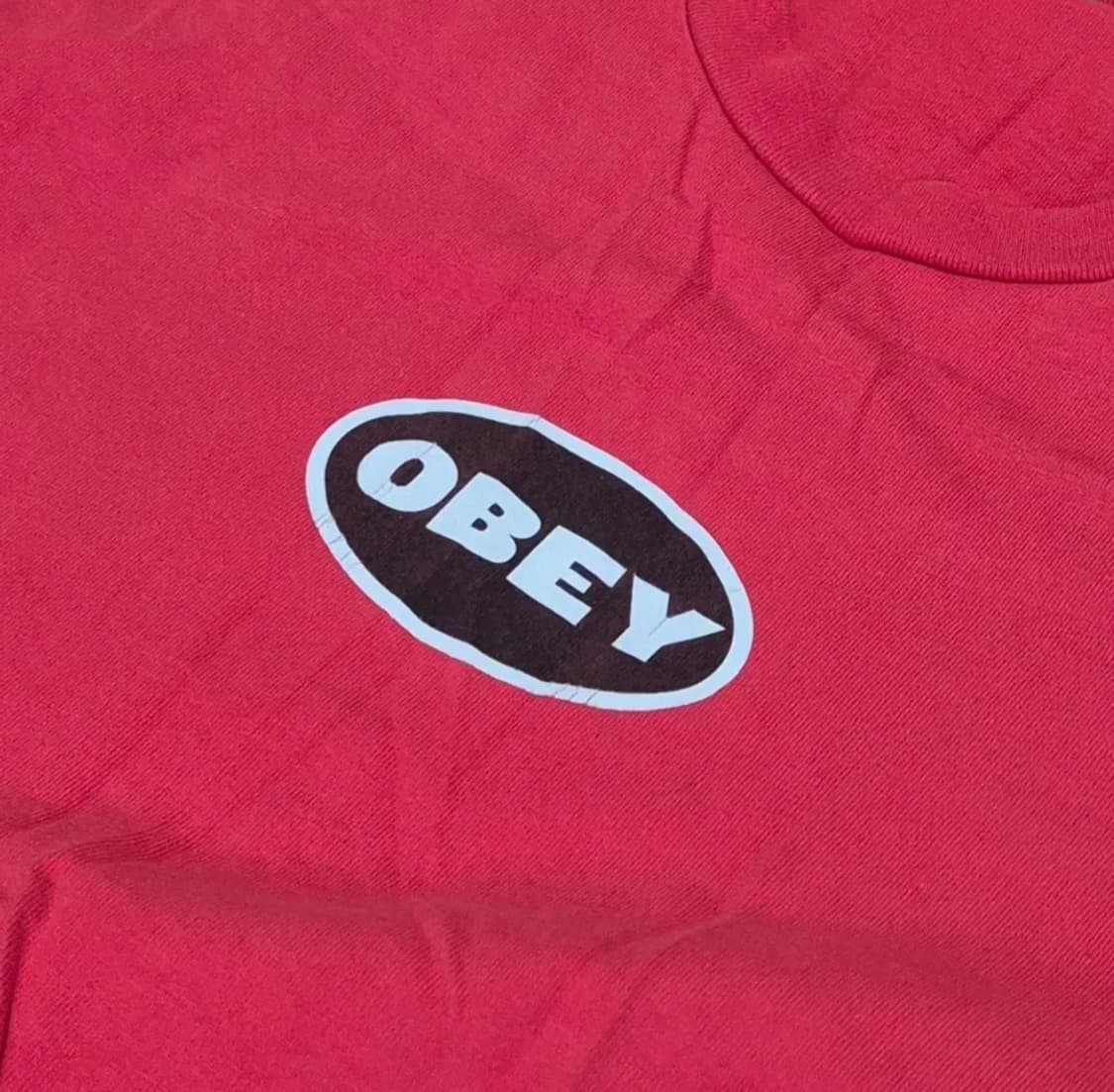 오베이 OBEY 레드 반팔 상품이미지2