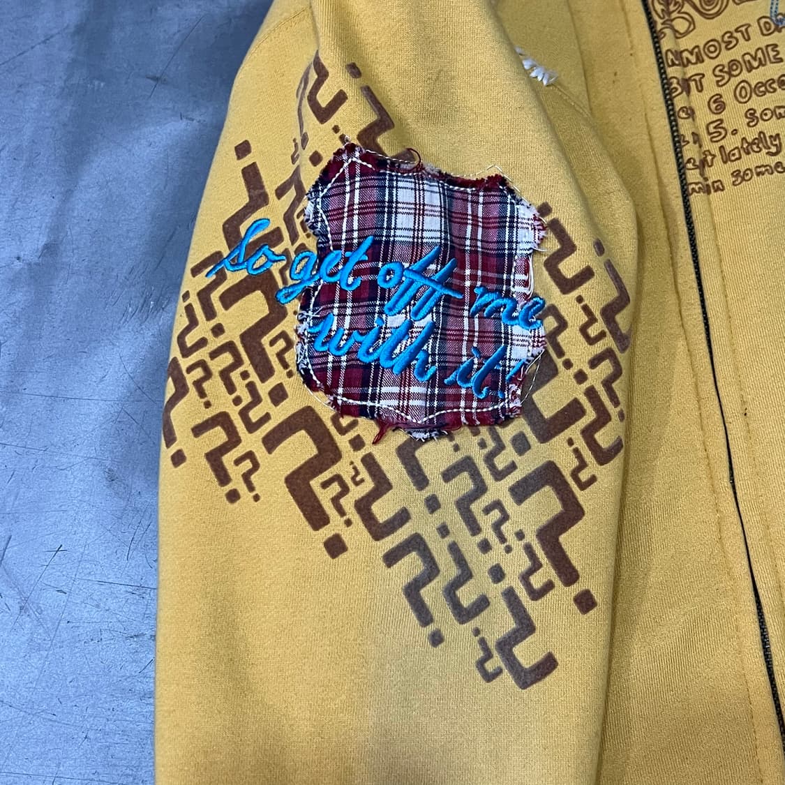 본더치 자수 레터링 퍼 자켓 y15400 상품이미지8