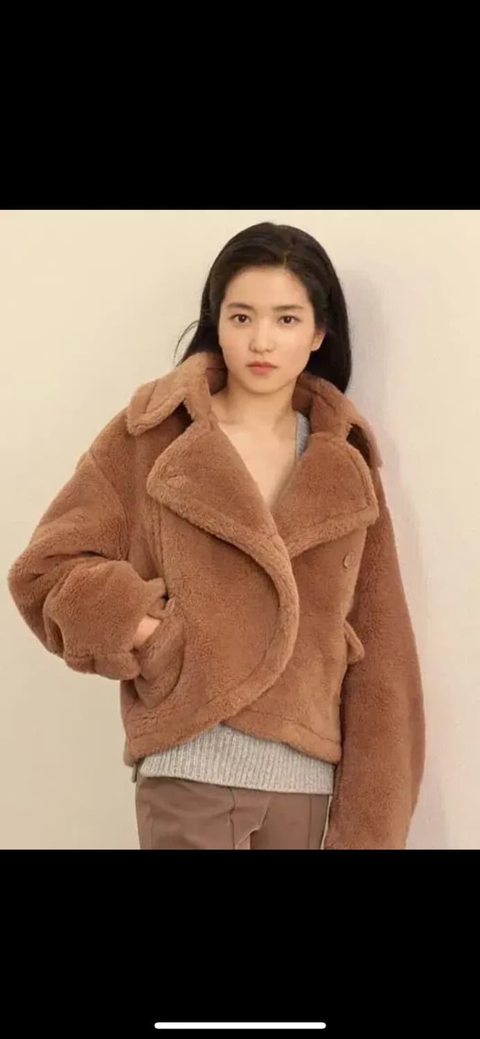 프론트로우 울 시어링 테디베어 코트 상품이미지1