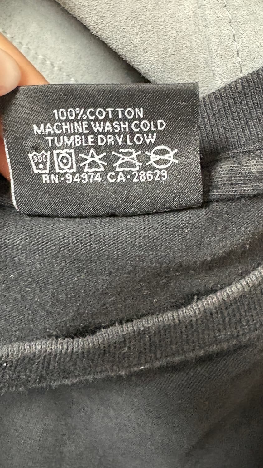 스투시 블랙 기본 로고 티셔츠 S 상품이미지3