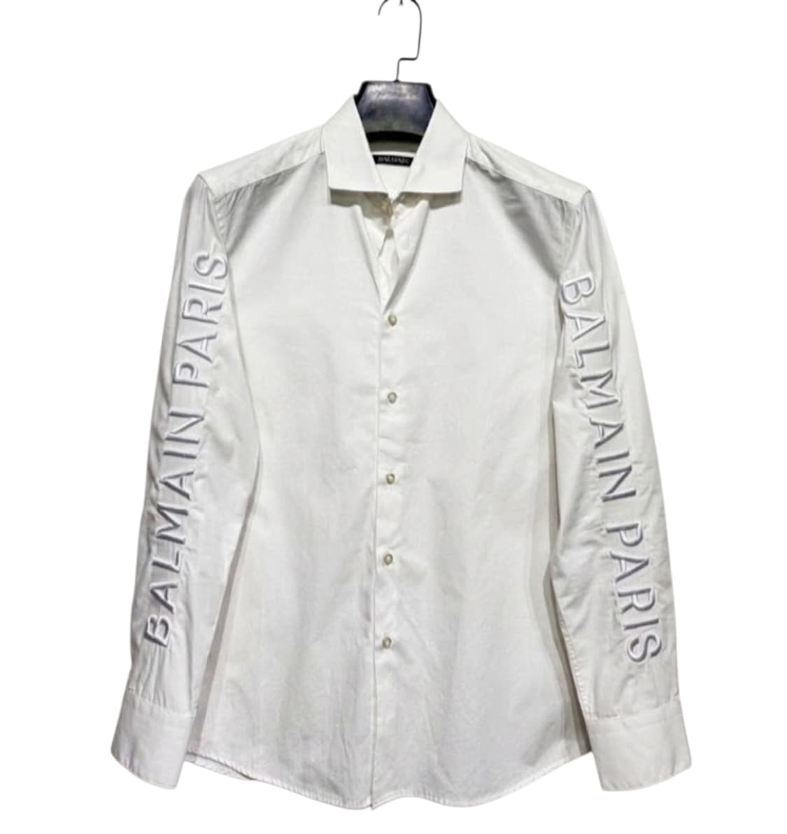 [당일배송] 발망 
BALMAIN PARIS 레터링 드레스셔츠 XL 상품이미지1
