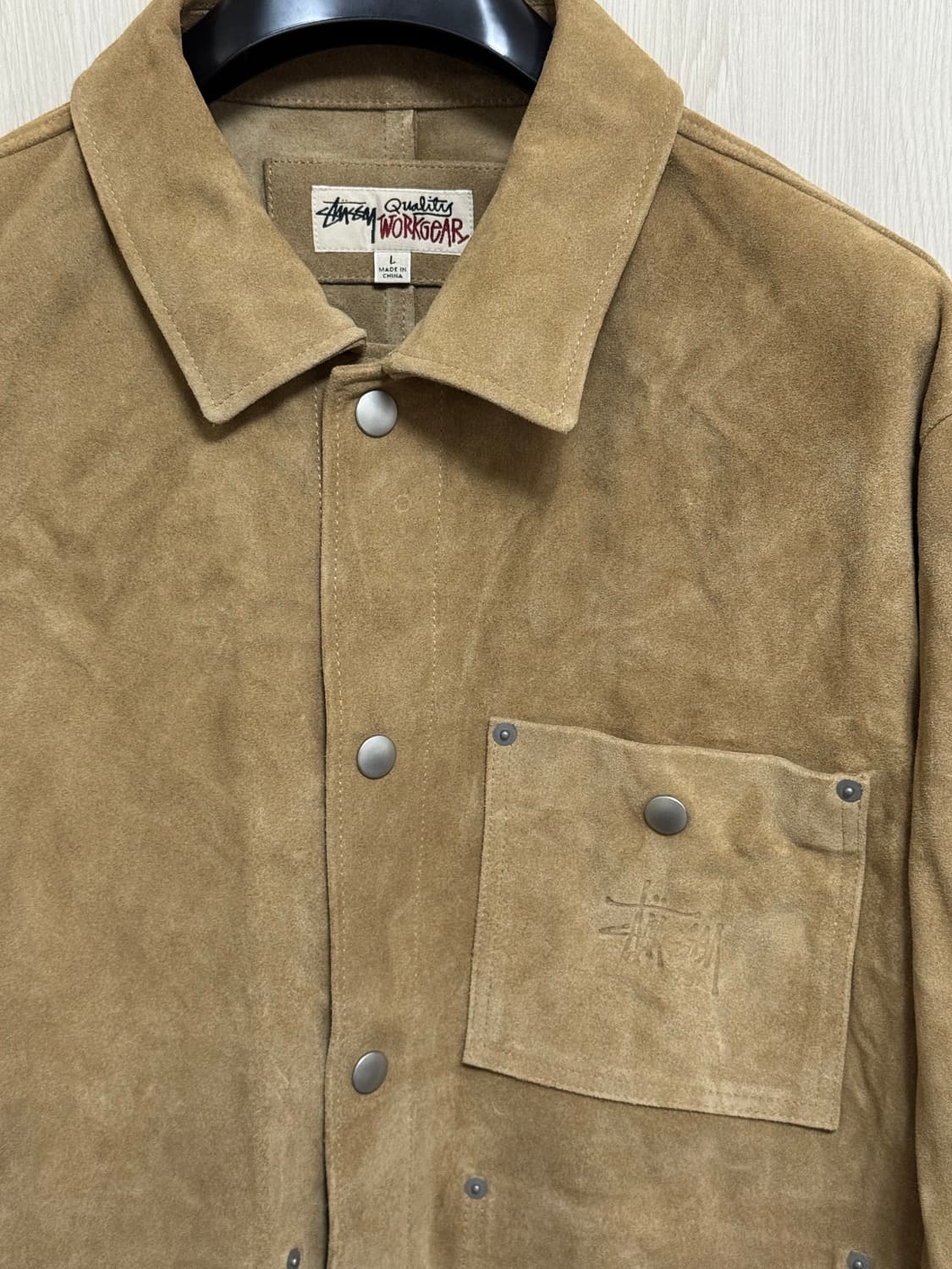 Stussy 스투시 21fw 웰딩 스웨이드 자켓 L Size 상품이미지4