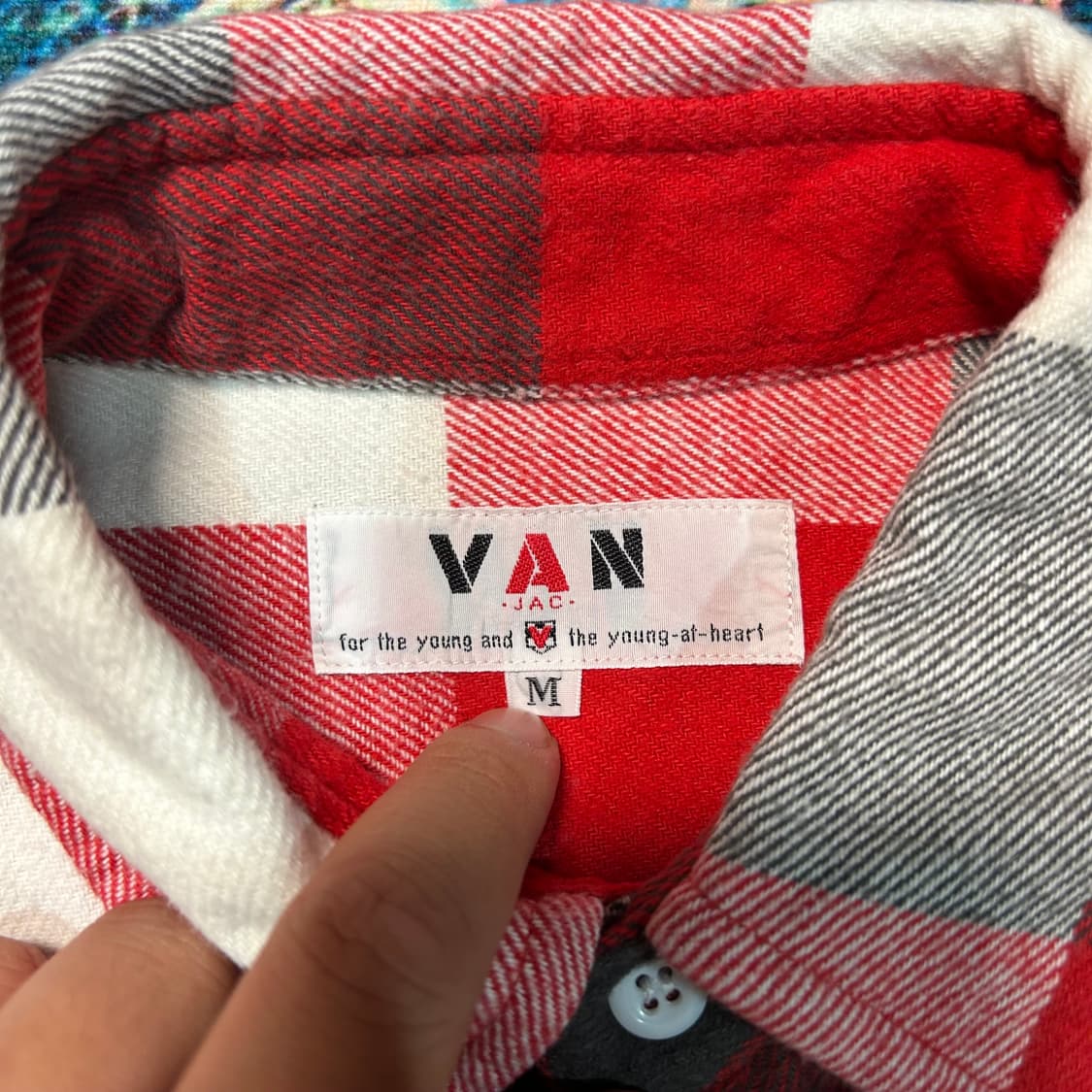 [M] van jac 체크 셔츠 자켓 상품이미지3