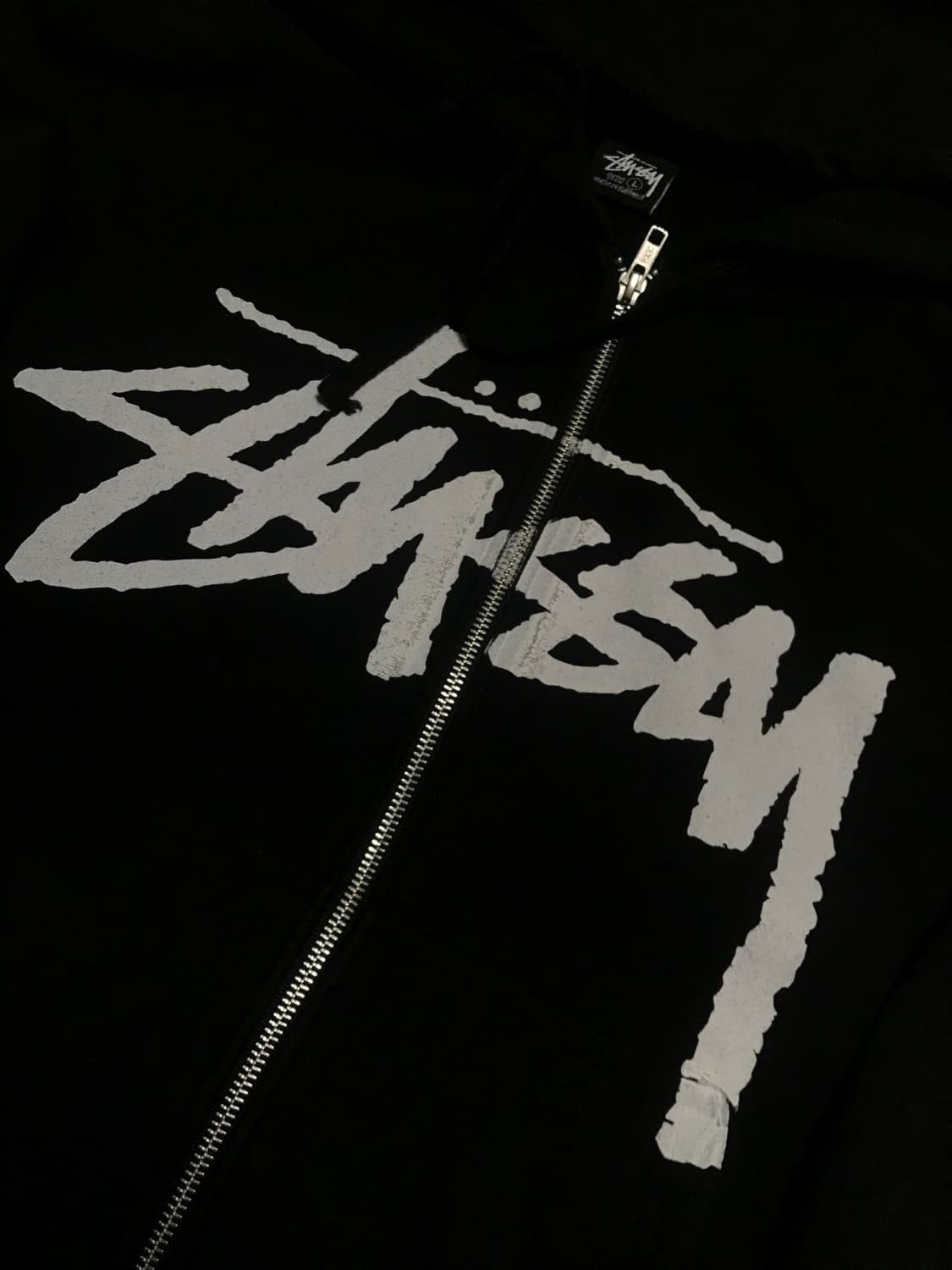 [L] 스투시 스탁 후드집업 블랙 상품이미지2