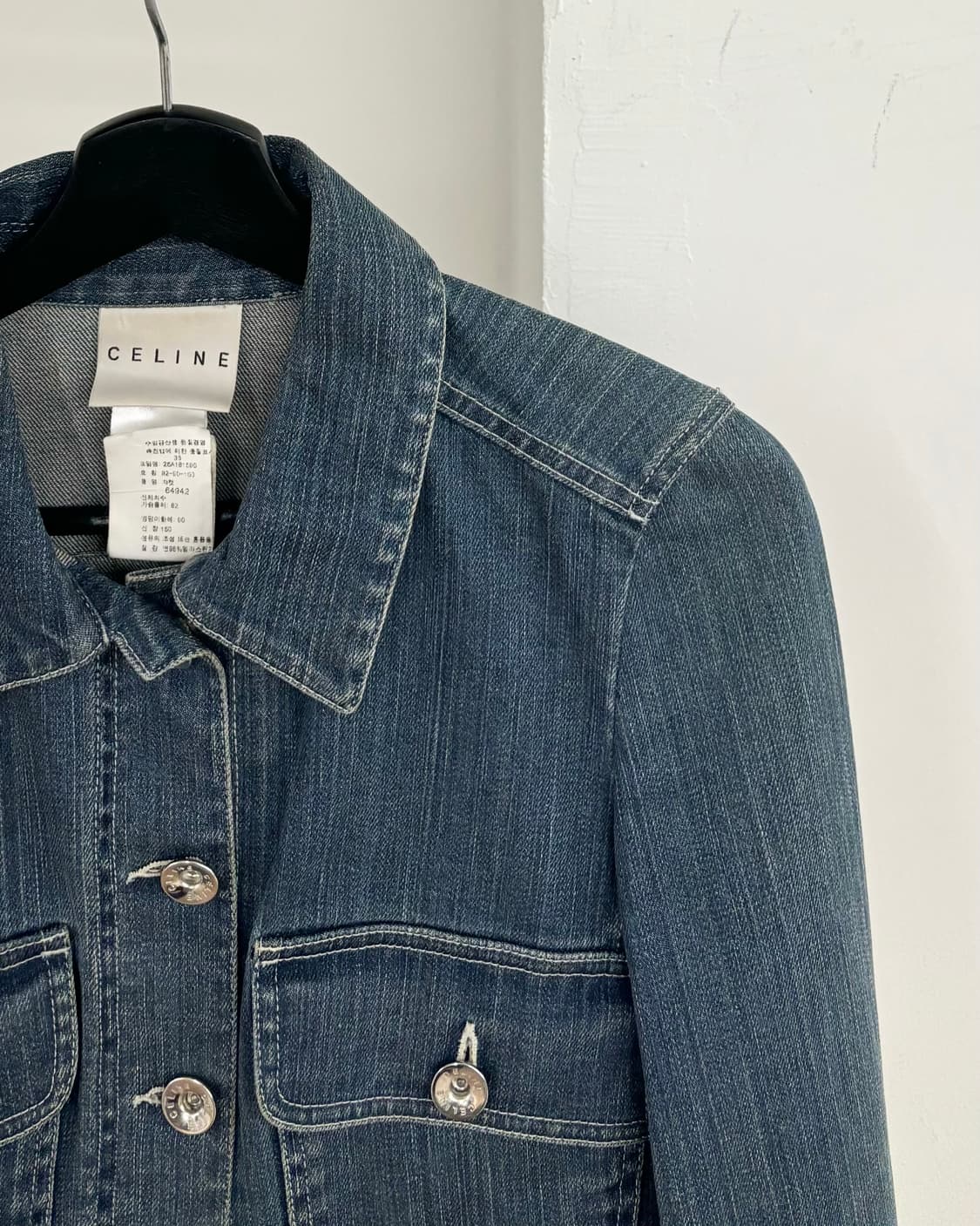 셀린느 90s 빈티지 데님 자켓 상품이미지4