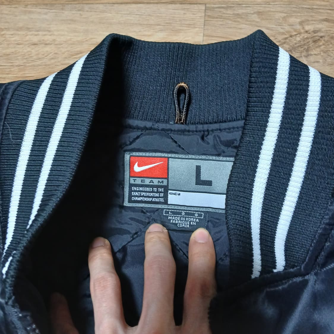 nike 나이키 올드스쿨 새틴 바시티 오버핏 야구점퍼 자켓 상품이미지7