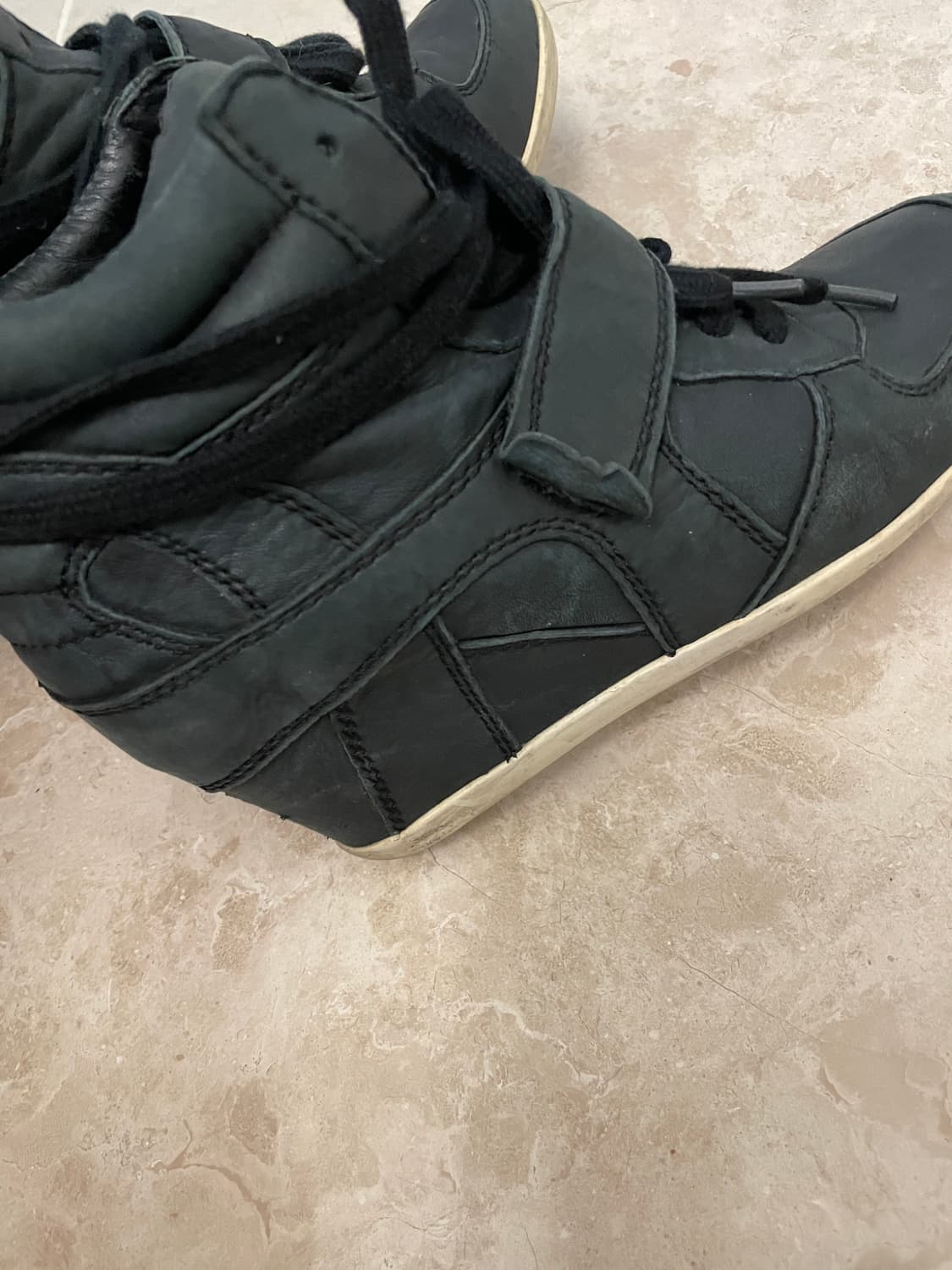 Ash 아쉬 블랙 보위 웨지힐 스니커즈 상품이미지5